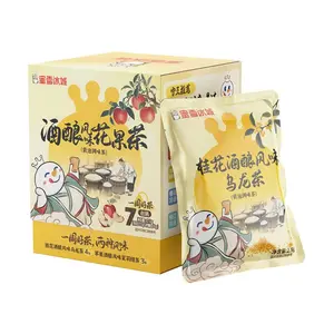 MIXUE Osmanthus Oolong & Apple Jasmine Green Tea Bags - 7 Pack, 27.5g | Fermented Rice Flavor Fruit Tea for Refreshing Brew