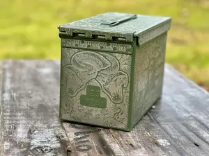 Personalized Laser-Engraved 50 Cal Ammo Can – Custom Gift Metal Organiser Boxes Wedding Guy