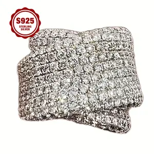 925 Sterling Silver Ladies' Ring, Luxurious And Unique Design, With 5A Zirconia Set In A Spiral Pattern, Suitable For Daily Wear, Engagement, Date Parties, As A Gift For Your Girlfriend