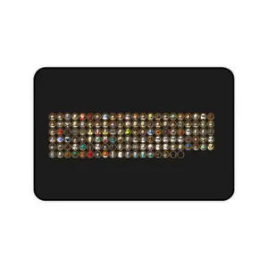 Character Icons Gaming Desk Mat - Perfect for Office Stationery and Supplies summer view icl mousepad