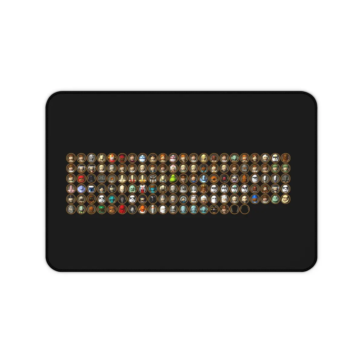 Character Icons Gaming Desk Mat - Perfect for Office Stationery and Supplies summer view icl mousepad