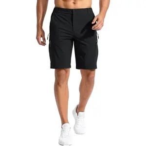 HUNGSON Men's Hiking Lightweight Outdoor Quick Dry Breathable Shorts Travel Golf Camping Casual with 5 Zipper Pockets