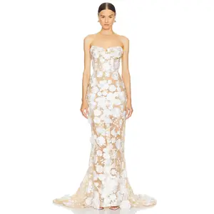 Bronx and Banco Jasmine Bridal Gown in White