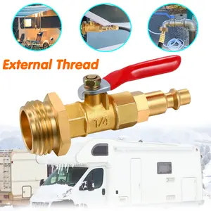 RV Winterizing Blowout Adapter Kit – 1/4" & 3/4" Males, Quick Connect Plug