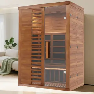 MNLR 2-Person Infrared Sauna for Home, Smart App Control, WiFi & Bluetooth, LCD Panel, 1500W/120V Indoor Sauna