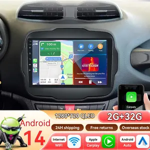 Carplay Android 13 Car Radio For Jeep Renegade 2016-2020 Car Multimedia GPS Intelligent Screen 2Din autoradio