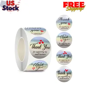 Thank You for Supporting My Small Business Stickers - 500PCS Holographic 1.5 Inch