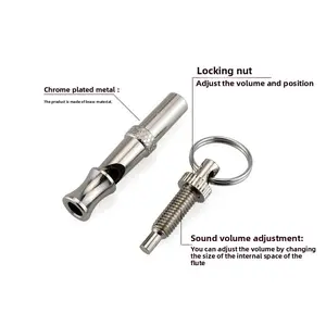 Professional Dog & Pigeon Training Whistle - Ultrasonic Sound Signal Whistle - Durable Metal Whistle for Obedience Training & Carrier Pigeons - Portable Keychain Tool for Pet Owners Bite Resistant Inflatable Balls Set shaped harness Interactive Bungee Toy