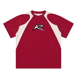 Jersey Panel Cotton T-Shirt