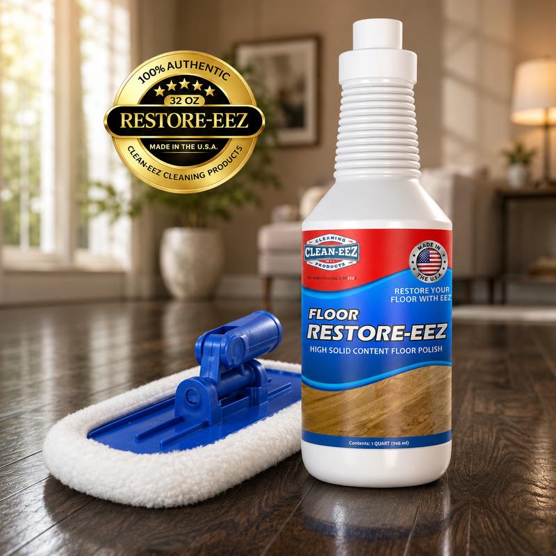 Clean-eez Restore-eez Floor Restorer & Polish with Microfiber Applicator, 32 oz