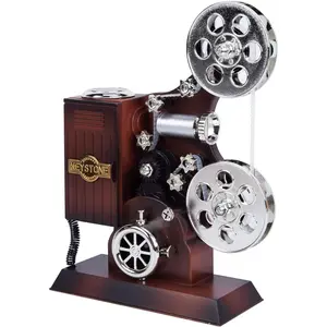 POPgifts Movie Projector Mini Antique Vintage Craft Music Box-Plays Tune for Elise, Ideal for Christmas, Birthday, Home/Office/Study Room Décor