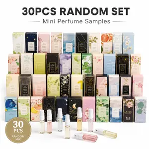 30PCS Random Perfume Sampler Set, Assorted Mini Spray Fragrance Collection, Travel Size Scent Discovery Set for Purse, Travel and Daily Use