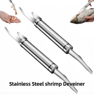 5 In 1 Multifunctional Stainless Steel Seafood Processing Knife Remove Shrimp Line Skin Fish Scale Fish Maw Duck Intestine Home Kitchen Cooking Tool
