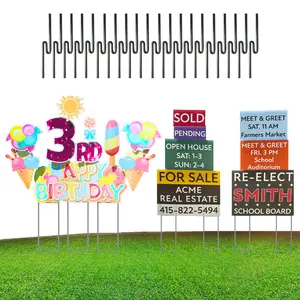 WESTERN STEEL & WIRE New Patented Layering Pins for Stacking Corrugated Yard Signs 500/Pack