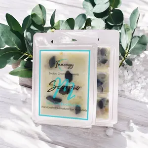 Scorpio Zodiac Crystal-Enhanced Premium Coconut-Soy Wax Melts