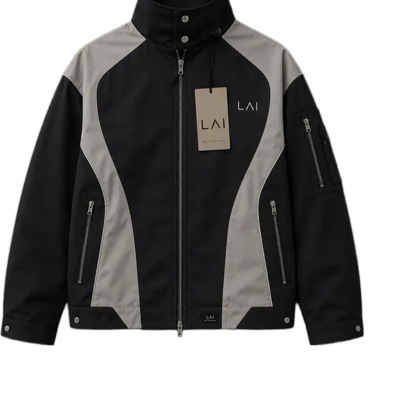 LAI  unisex Black Tracksuit Set – Jacket & Cargo Pants