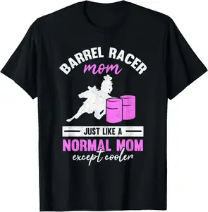 Barrel Racer Mom Rodeo Mother Horse Barrel Racing T-Shirt