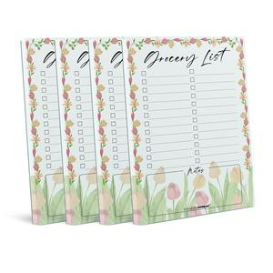 1/4 Pack Magnetic Notepads For Fridge - Shopping, To-Do List, Reminders, Grocery List Pads, Weekly Planner -Strong Magnetic Back, Weekly Planning Food Organizer/ Tear-Off Notepad Hanging Checklist For Fridge Fridge Calendar Magnetic