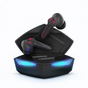 CobraStrike True Wireless Gaming Earbuds w/Mic - 60ms Low Latency Bluetooth Earbuds w/ 25H Playtime, Touch Controls, 3D Positional Audio & Secure in-Ear Fit for Console & Mobile - Black