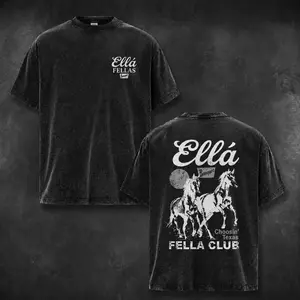 Ella Fella Club Shirt Western Horse Graphic Tee, Choosin Texas Cowboy T Shirt, Retro Country Ranch Graphic Shirt, Unisex Streetwear Tee, Perfect Gift for Ella Fellas Club Fans