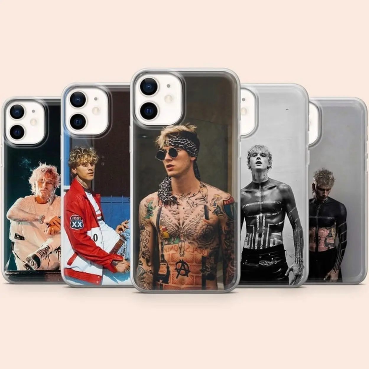 Machine Gun Kelly Phone Case MGK Singer Compatible with iPhone 17, 16, 15, 14, 13, 12, 11, X & Galaxy.