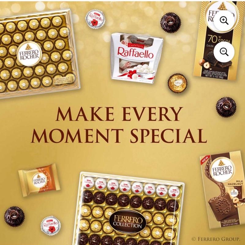 Ferrero Rocher Premium Milk Chocolate Hazelnut, 48 ct.