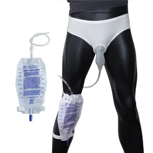 Men's wearable bucket, ventilated urine collector, reusable urine bag collector, portable male urine collection bag, silicone urine collector suitable for travel patients