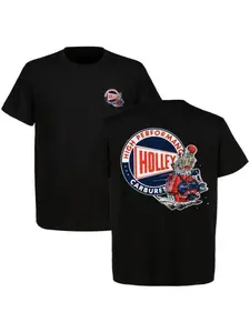 Holley Performance Flathead Engine Vintage T-Shirt — Classic Racing & Gear-Themed Casual Men's Top, Short-Sleeve Apparel Featuring Automotive Parts Elements