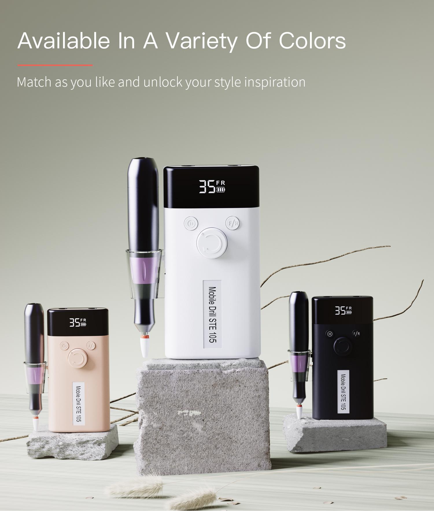 Electric Nail Drill for Beginners – DIY Manicure Kit at Home, Adjustable Speed for Acrylic Nails Gel Removal, Professional Nail Art Tool for Home Use,Nail tech equipment, Electric Nail Drill Kit