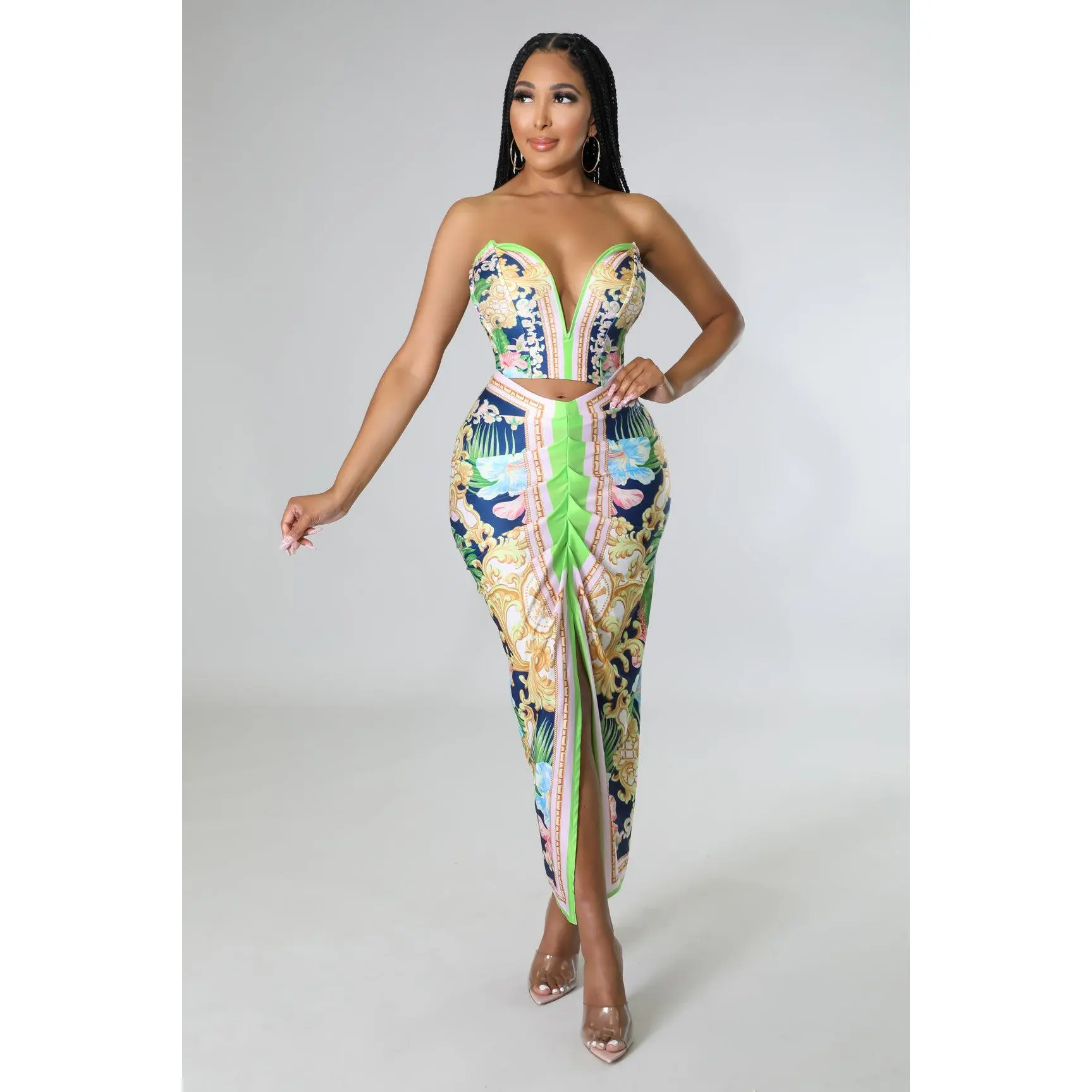 All Things Possible Two Piece Skirt Set