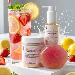 Bundle set, Body oil, Body scrub & Glicerin soap