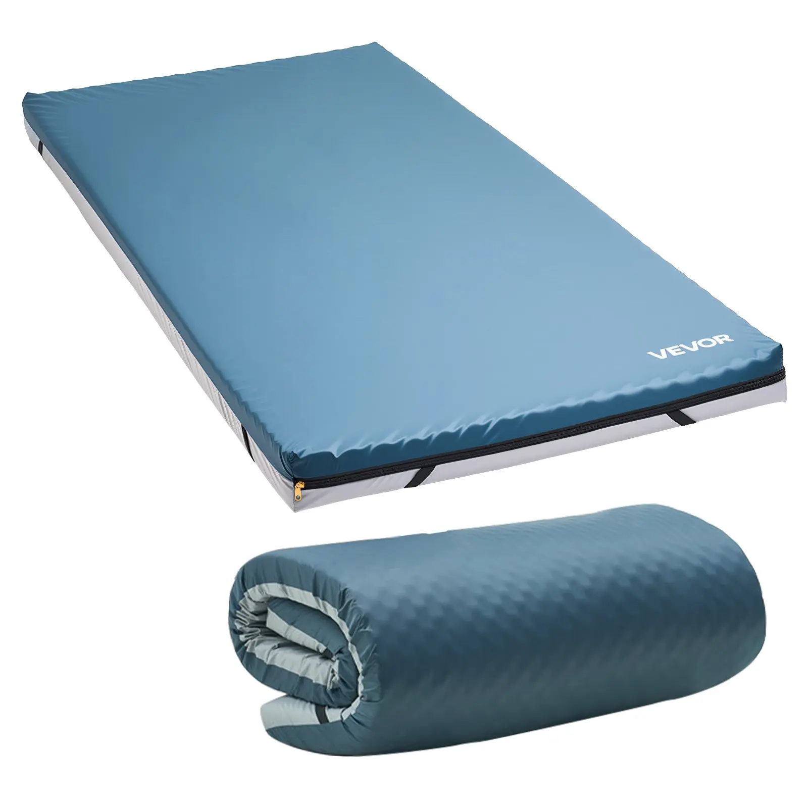 VEVOR Hospital Bed Mattress, 300 lbs Load, Long Term Care Pressure Redistribution Medical-Grade Dual Layer Foam Mattress, Waterproof for Bedsore Treatment Nursing Homes and Home Care, 34x 76x 3.5 in