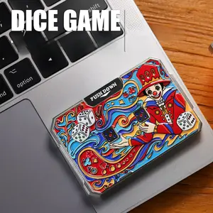 All-metal dice card game EDC toy, hand-press stress-relief toy, stress-relief gadget for boys, birthday gift