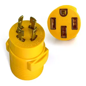 30 Amp to 50 Amp RV Generator Adapter, NEMA L14-30P Twist Lock Male to 14-50R Female, 4 Prong 30A to 50A Power Adapter Cord for RV, Level 2 EV Charger (etc. ), Generator, Trailer, Camper, House