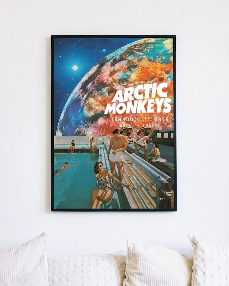 ARCTIC MONKEYS 'Tranquility Base Hotel & Casino' Poster, Home Decor, Office Decor