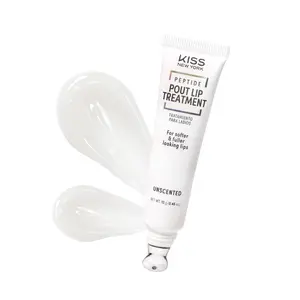 KISS NEW YORK Peptide Pout Lip Treatment – Hydrating Gloss with Cooling Metal Tip