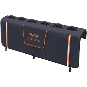 VEVOR Tailgate Bike Pad, 33 Truck Tailgate Pad Carry 2 Mountain Bikes, Tailgate Protection Pad with Reflective Strips and Tool Pocket, Universal Tailgate Pad for Small - Size Pickup TrucksVEVOR Super Brand Day