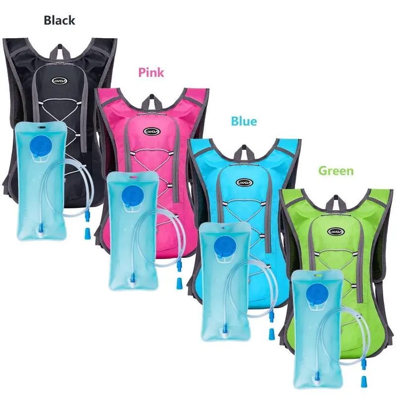 Hydration Backpack, Hiking Backpack with 2L Water Bladder, Sports Backpack, Breathable Ultralight Bike Backpack, Running Backpack, Suitable for Hiking, Mountaineering, Cycling, Running, Camping