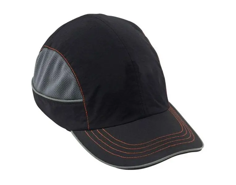 Bump Cap, Long Brim - Black