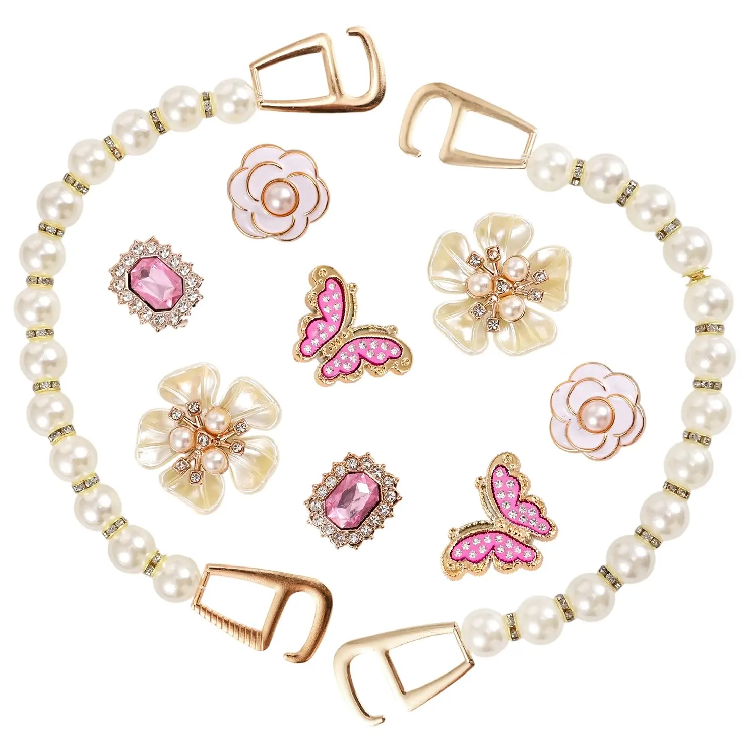 Pink Butterfly, 10Pcs