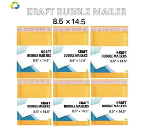 8.5x14.5  8.5x13.5 Kraft Self Seal Bubble Mailer Padded Envelope 25,50,100,200,250,500,1000