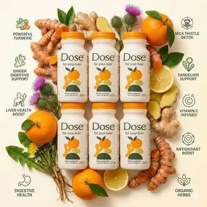 Dose for Your Liver - Organic Herbal Liver Support Shot - Daily Detox Supplement with Turmeric & Ginger - 2oz Bottle