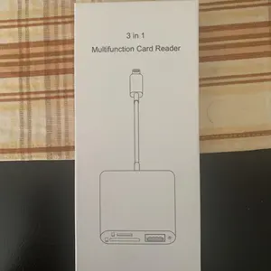 SD Card Reader OTG Adapter for iPhone, Memory Card Reader with USB Camera Adapter, Plug & Play Trail Game Camera SD Card Viewer for iPad, SD Cards Reader