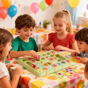 Children's Flip Chess Memory Challenge Board Game for Thinking Training Fun Family Interactive Toy Ideal for Boys Girls Birthday Holiday Gift Enhances Parent-Child Interaction