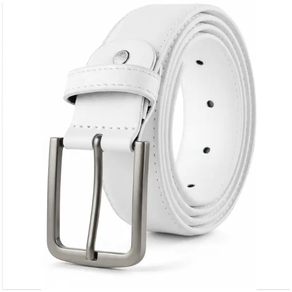 Mens Leather Belt, Casual Dress Belts For Men, Classic Design Pin Buckle -  TikTok Shop