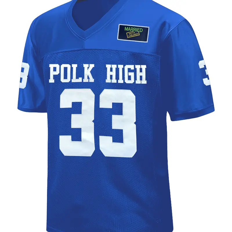 Al Bundy 33 Polk High Football Jersey for Men S-XXXL Blue/White Sports Jersey Sports Tops Sports Clothing
