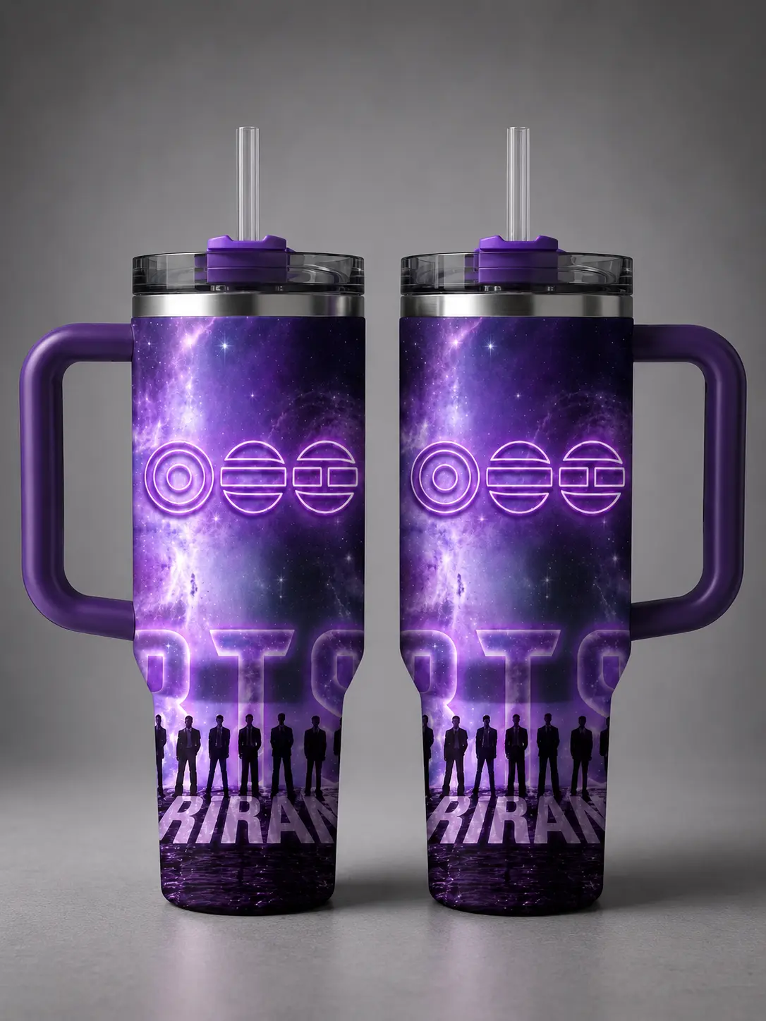 Arirang World Tour Inspired Tumbler, 40oz 20oz Kpop Boy Band Fan Cup, Insulated Travel Mug with Straw