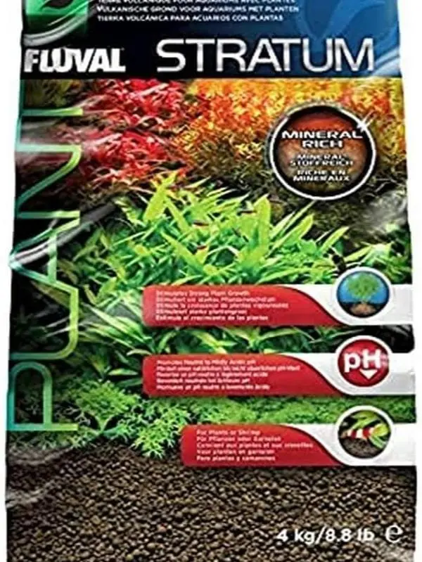 Fluval 12695 Plant and Shrimp Stratum for Freshwater Fish Tanks, 17.6 lbs. – Aquarium Substrate for Strong Plant Growth, Supports Neutral to Slightly Acidic pH