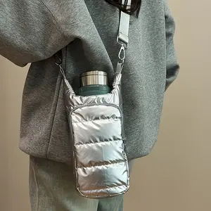 An Outdoor Water Bottle Holder, Water Bottle Bag, Bicycle Water Pouch, Casual Single-shoulder Bag, Sports Crossbody Bag, Simple Small Square Bag