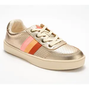 Revitalign Orthotic x Jane & Courtney Metallic Sneaker- Stripe